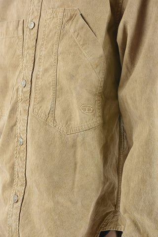 Denim S-MOUNT Overshirt with Double Breast Pocket