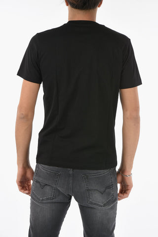 Embossed Frontal Logo T-DIEGOR-K47 Crew-neck T-shirt