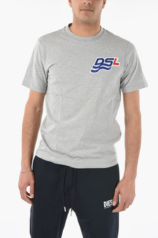 Crew-neck T-JUST-B83 T-Shirt with Logo Patch