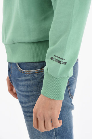 Frontal Printed Cotton Blend S-GINN-C4 Crew-Neck Sweatshirt