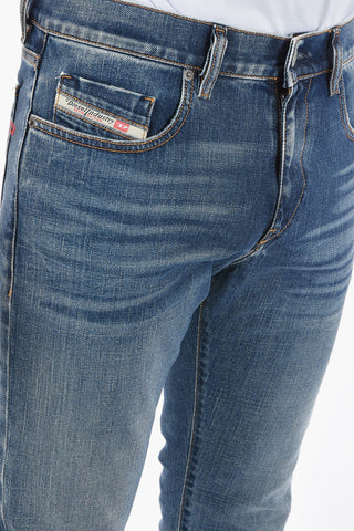 Mid Waist Slim Fit D-STRUKT Jeans 15cm L32