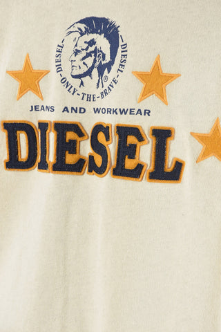 Two-Tone D4D-22 Crew-Neck T-shirt with Patch Logo