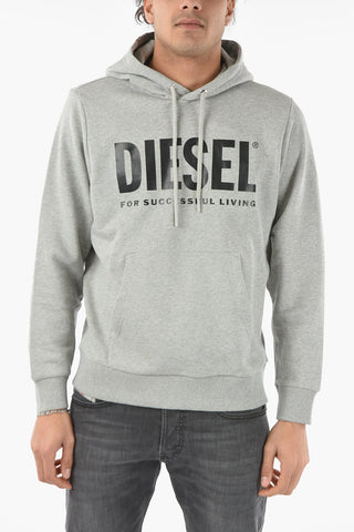 Cotton Contrasting Logo S-GIR Hoodie