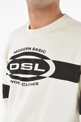 Felpa S-GINN-HS2 Girocollo con Logo Stampato
