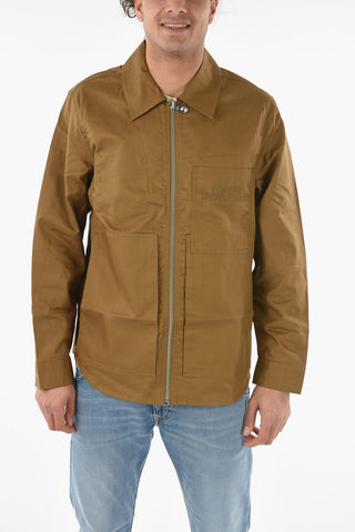 Overshirt S-RAFF in Cotone con Chiusura Zip