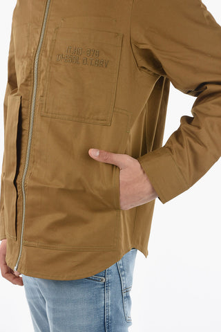 Overshirt S-RAFF in Cotone con Chiusura Zip