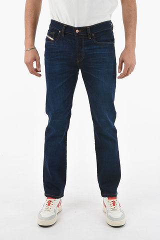 Jeans a Gamba Dritta D-MIHTRY con Bottoni Logati 20cm L32
