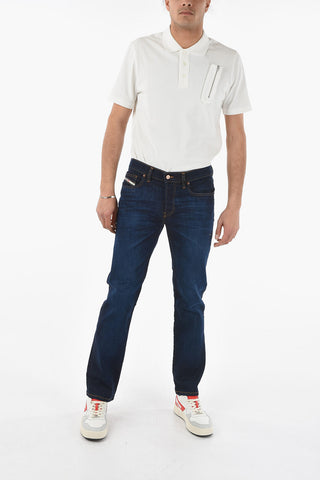 Jeans a Gamba Dritta D-MIHTRY con Bottoni Logati 20cm L32
