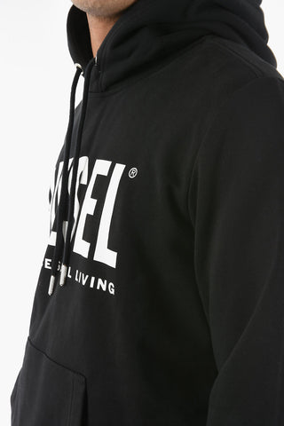 Brushed Cotton S-GIRK Hoodie with Contrasting Print