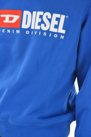 RED TAG Embroidered Embossed Logo S-GINN-DIV Crew-Neck Sweatshirt