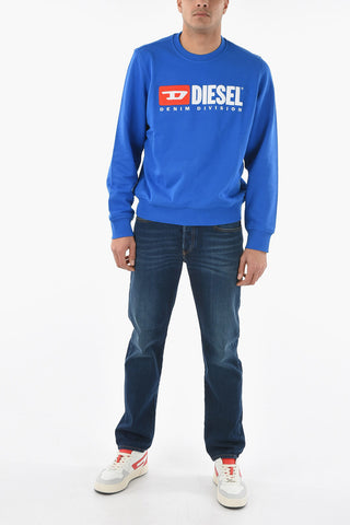RED TAG Embroidered Embossed Logo S-GINN-DIV Crew-Neck Sweatshirt