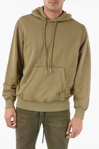 Felpa S-GIRK-HOOD-MOHI-B1 con Cappuccio e Maxi Tasca a Toppa