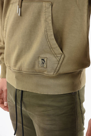 Felpa S-GIRK-HOOD-MOHI-B1 con Cappuccio e Maxi Tasca a Toppa