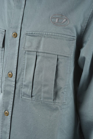 Cotton S-ROOW Overshirt with Back Pocket
