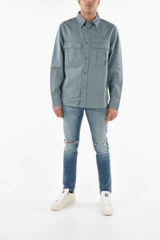 Cotton S-ROOW Overshirt with Back Pocket