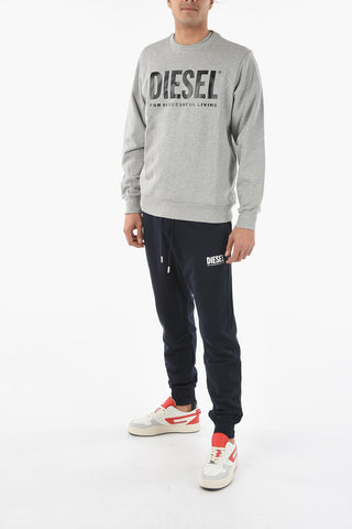 Brushed Cotton S-GIR-DIVISION-LOGO Crew-Neck Sweatshirt