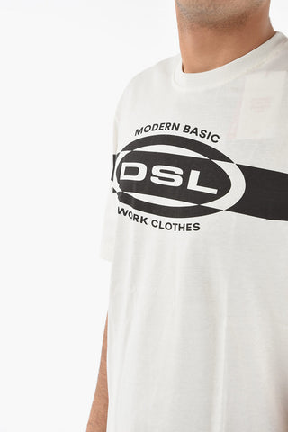 Crew-Neck T-JUST-HS1 T-Shirt with Contrasting Print