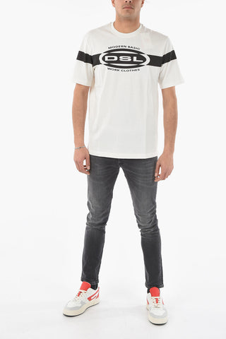 Crew-Neck T-JUST-HS1 T-Shirt with Contrasting Print