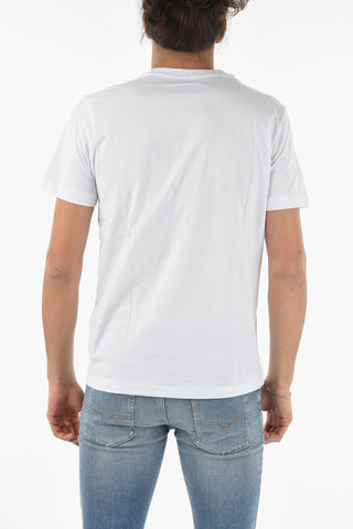 T-shirt Girocollo T-DIEGOR-K46 con Logo Cracked