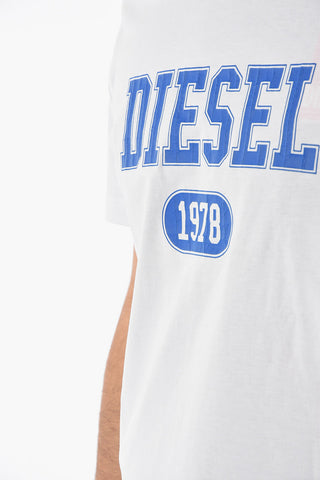T-shirt Girocollo T-DIEGOR-K46 con Logo Cracked