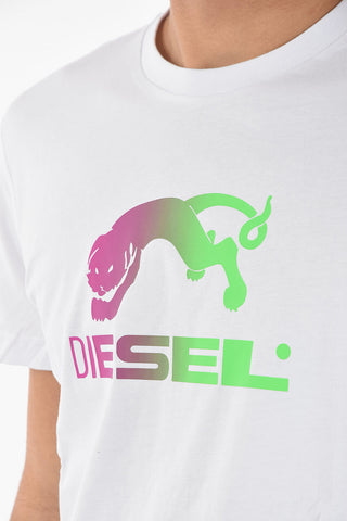 cotton T-DIEGOS-E30 t-shirt with shaded print