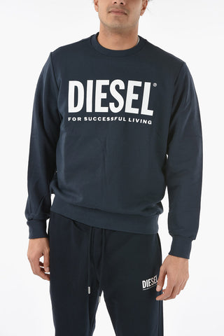 Brushed Cotton S-GIR-DIVISION-LOGO Crew-Neck Sweatshirt