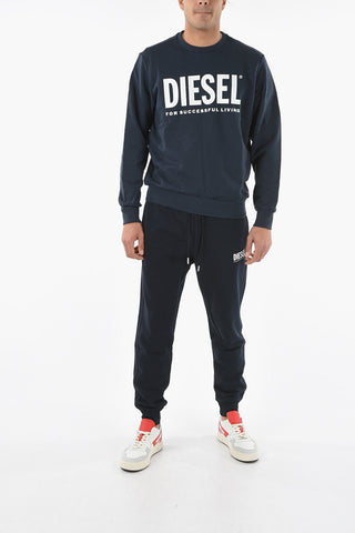Brushed Cotton S-GIR-DIVISION-LOGO Crew-Neck Sweatshirt