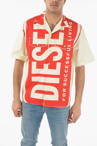 Printed Short Sleeve S-MAC Shirt with Double Breast Pocket
