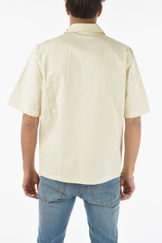 Printed Short Sleeve S-MAC Shirt with Double Breast Pocket