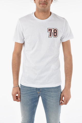 T-shirt Girocollo T-DIEGOS-K27 in Cotone con Stampa sul Retro
