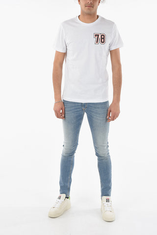 T-shirt Girocollo T-DIEGOS-K27 in Cotone con Stampa sul Retro