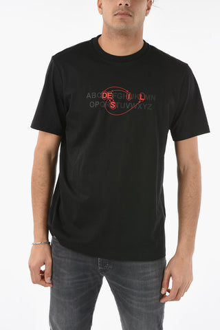 Crew-Neck T-JUST-B76 T-Shirt with Logo-Print