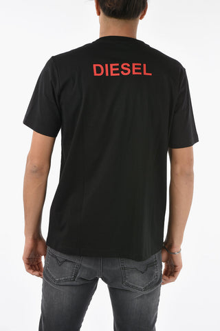 Crew-Neck T-JUST-B76 T-Shirt with Logo-Print