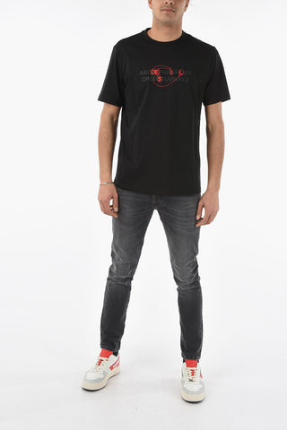 Crew-Neck T-JUST-B76 T-Shirt with Logo-Print