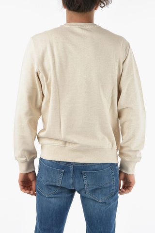 Cotton Contrasting Logo S-GIRK Crew-Neck Sweatshirt
