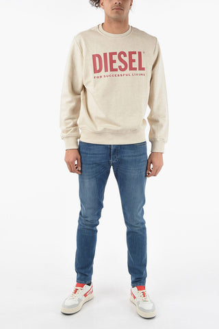 Cotton Contrasting Logo S-GIRK Crew-Neck Sweatshirt