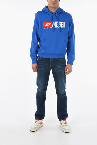 Felpa S-GINN con Cappuccio e Logo in Rilievo