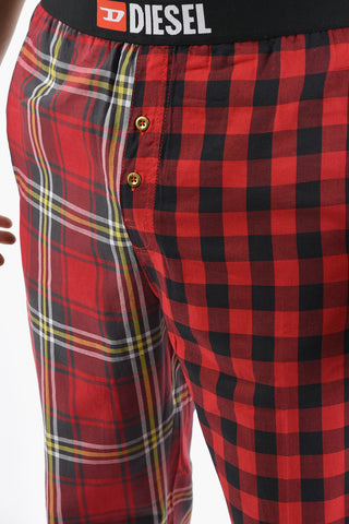 Checked UMLB-DERIK Pyjamas Pants with Drawstring Waist 