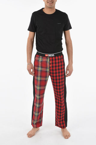Checked UMLB-DERIK Pyjamas Pants with Drawstring Waist 