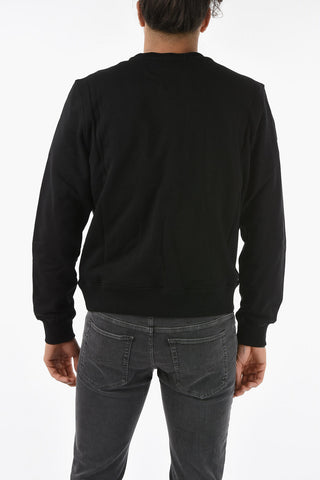 Felpa S-GINN-C3 Girocollo con Logo Ricamato