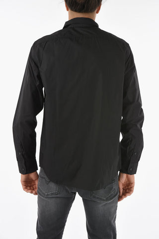 Camicia Casual S-OLSEN in Popeline di Cotone con Abbottonatura Nascosta