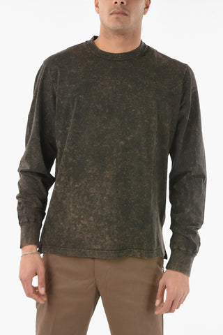 Acid Wash Effect Long Sleeve T-GLYN T-Shirt