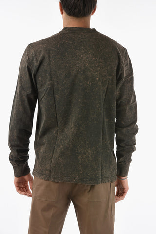 Acid Wash Effect Long Sleeve T-GLYN T-Shirt