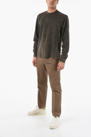 Acid Wash Effect Long Sleeve T-GLYN T-Shirt