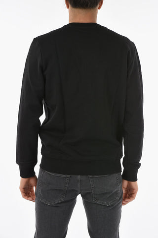 Cotton Contrasting Logo S-GIRK Crew-Neck Sweatshirt