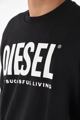 Cotton Contrasting Logo S-GIRK Crew-Neck Sweatshirt
