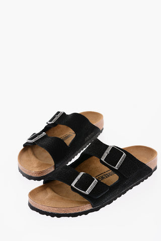 Textured Leather AR ZONA BS Sandals with Double Buckle