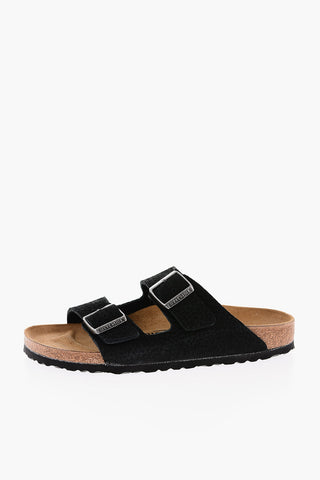 Textured Leather AR ZONA BS Sandals with Double Buckle
