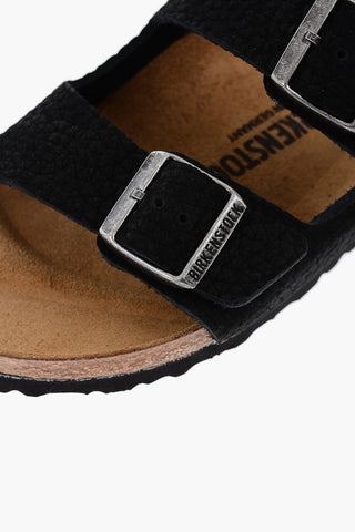 Textured Leather AR ZONA BS Sandals with Double Buckle