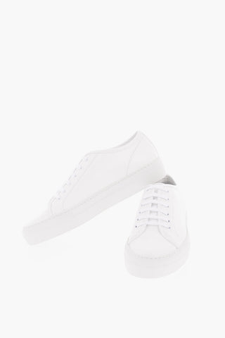 Solid Color Leather TOURNAMENT Low-Top Sneakers